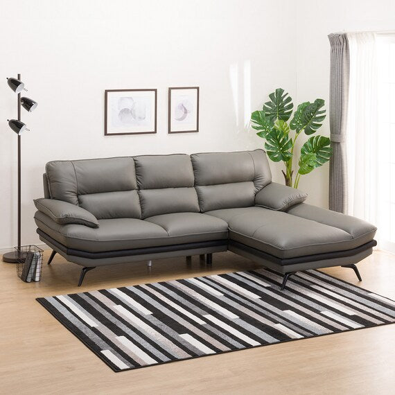 SOFA CHỮ L GÓC TRÁI LOZO KD DA THUỘC DGY
