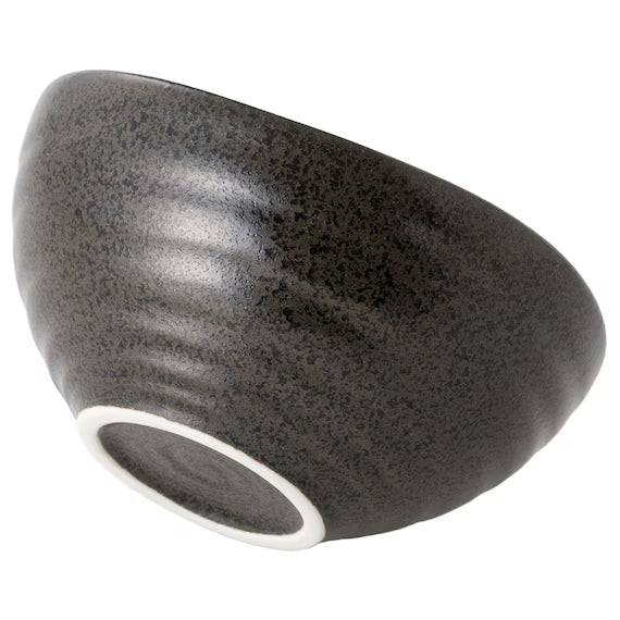 OVAL BOWL S BK MINOYAKI