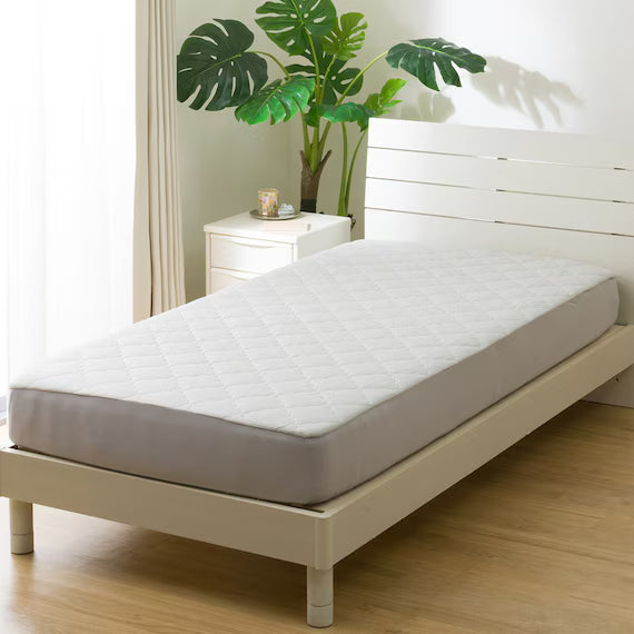 REVERSIBLE FITTED SHEET TOPPER N COOL SD GY S2501