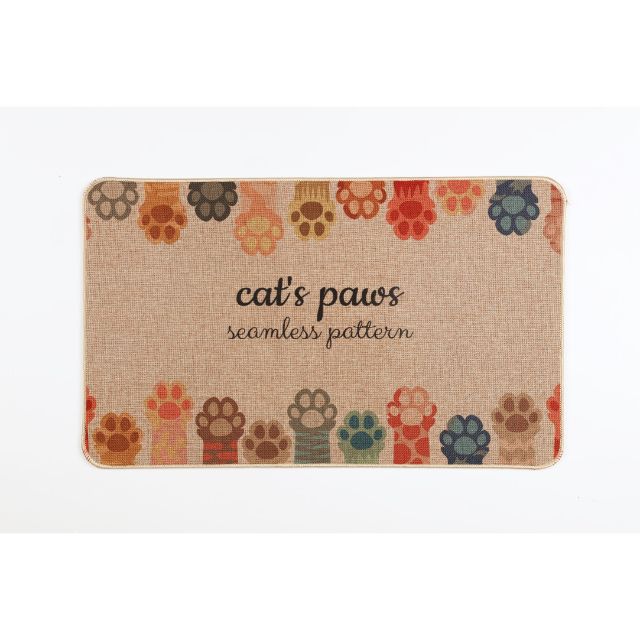 DOOR MAT CATS PAWS