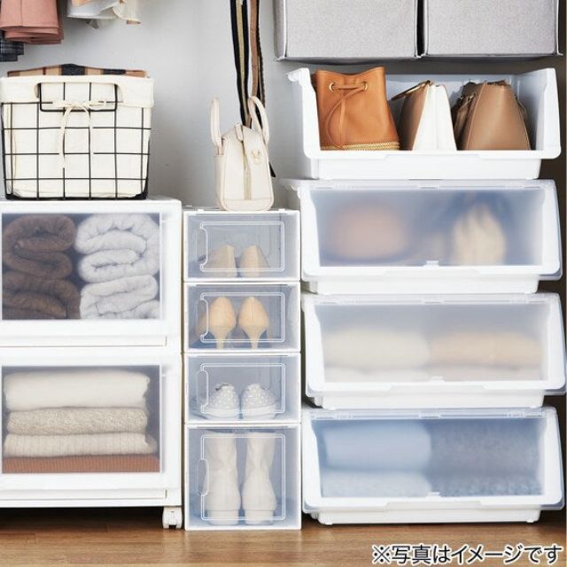 STACKABLE SHOE BOX SHUBO-WD  LOW