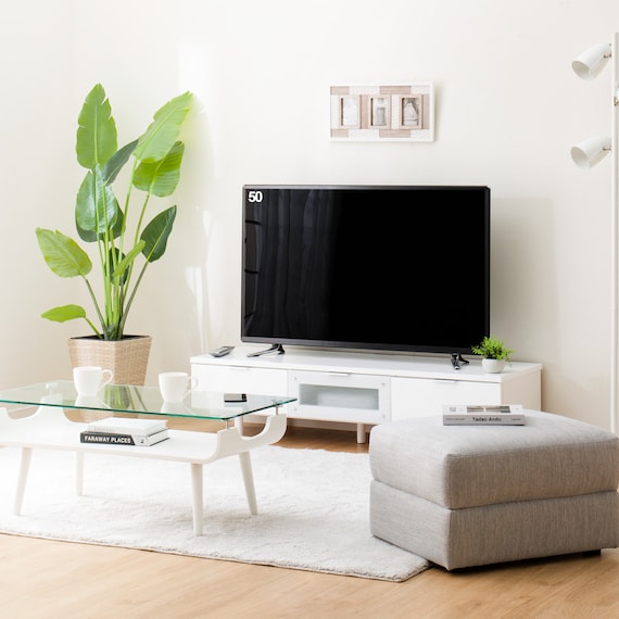 KỆ TV ETONA 140LB WH/SI