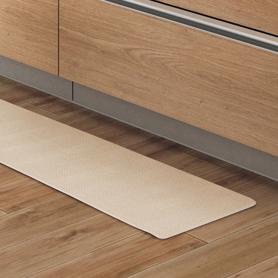 THẢM NHÀ BẾP PVC 45X120 BE HERRINGBONE