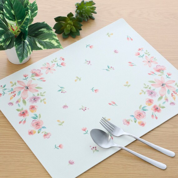 TẤM LÓT BÀN ĂN NHỰA PVC FLOWER JQ01