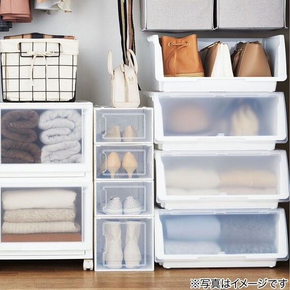 STACKABLE SHOE BOX SHUBO-WD HIGH