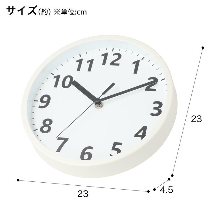 WALL CLOCK CLAIR(TY91158)23ST-WH