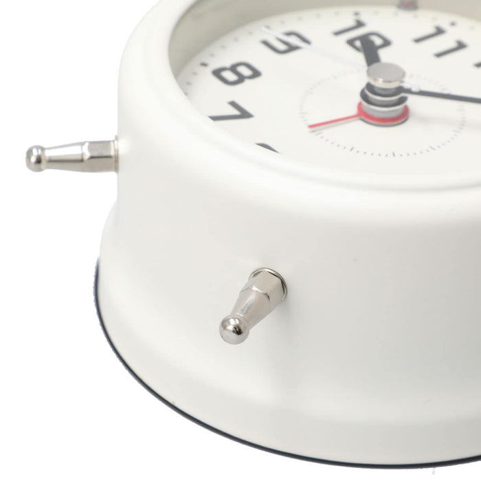 3 INCHES TABLE TWIN BELL ALARM CLOCK 03BC - PALTY BELL R-WH