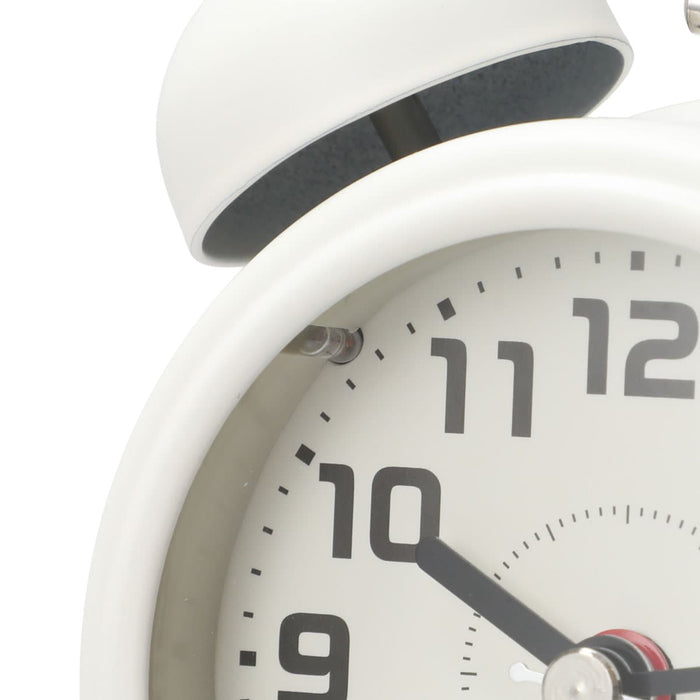 3 INCHES TABLE TWIN BELL ALARM CLOCK 03BC - PALTY BELL R-WH
