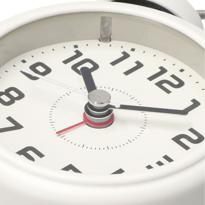 3 INCHES TABLE TWIN BELL ALARM CLOCK 03BC - PALTY BELL R-WH