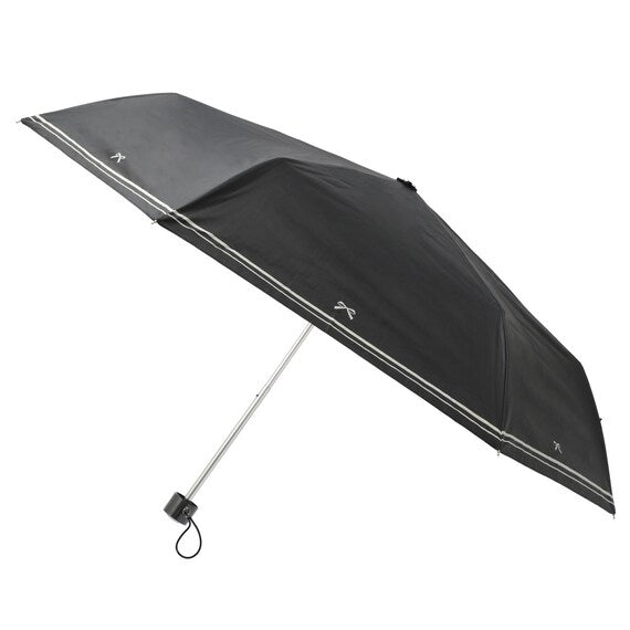 RAINY AND SUNNY FOLDABLE UMBRELLA 50CM RIBBON BK