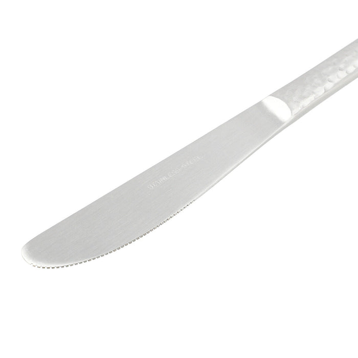 DESSERT KNIFE HAMMERED PATTERN