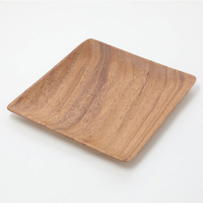 ACACIA SQUARE PLATE L