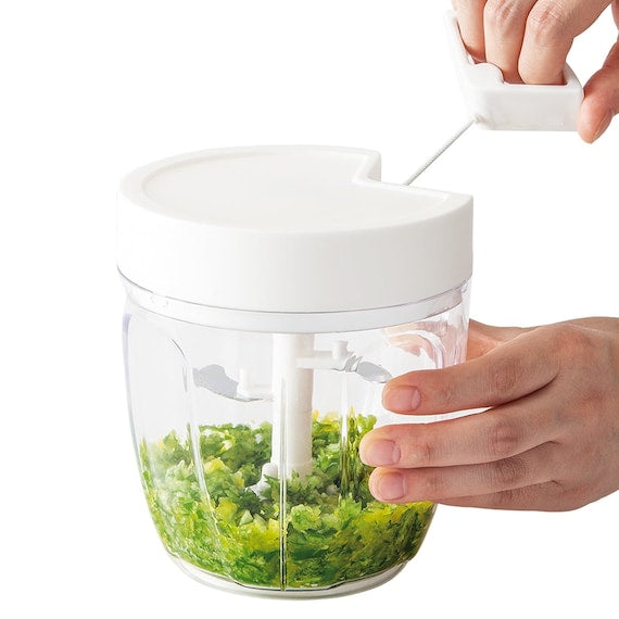 DỤNG CỤ XAY CỦ QUẢ KÉO TAY KÈM LƯỠI TẠO BỌT M