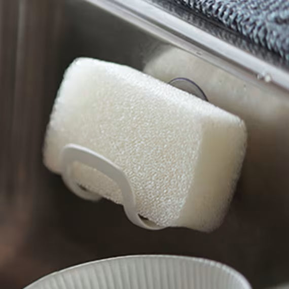 ANTIBACTERIAL SPONGE HOLDER - WHITE