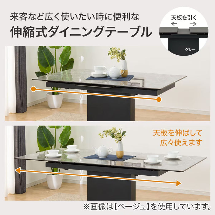 BÀN ĂN GỐM MỞ RỘNG 140/179 WH CERAL TJ