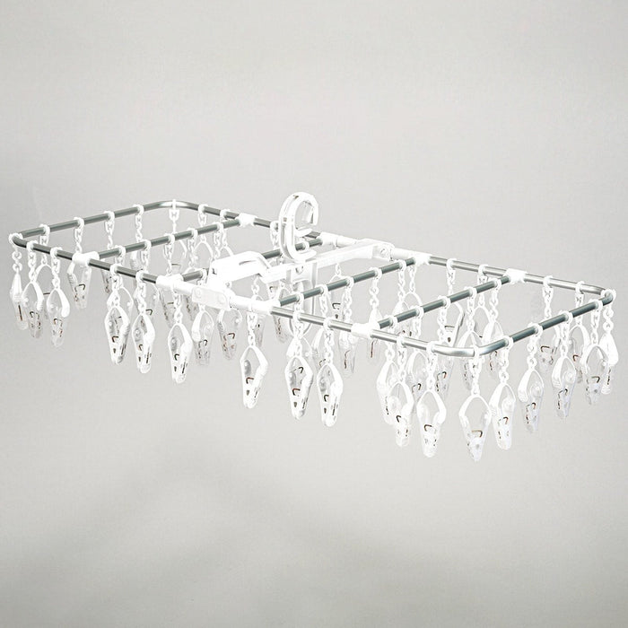 ALUMINUM LAUNDRY PEG HANGER 52P WH