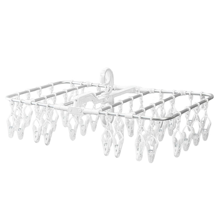 ALUMINUM LAUNDRY PEG HANGER 40P WH