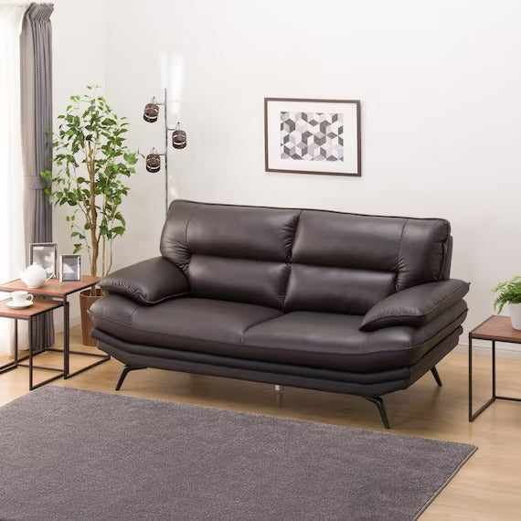 2.5P SOFA LOZO KD DBR LEATHER
