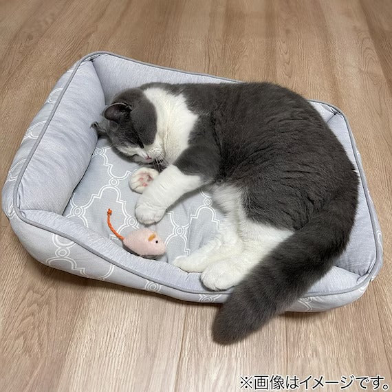 PET BED N-COOL WSP M-SQUARE GY S244