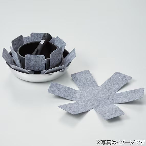 POT AND FRYING PAN PROTECTION MAT 4P