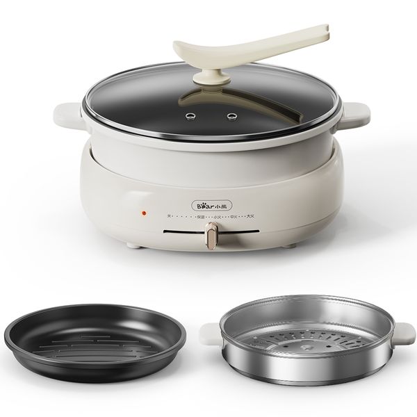 MULTI-FUNCTION HOT POT AND GRILL BEAR DHG-C40W2