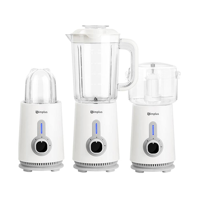 3-IN-1 FOOD PROCESSOR 005-380W-1.25L-WHITE