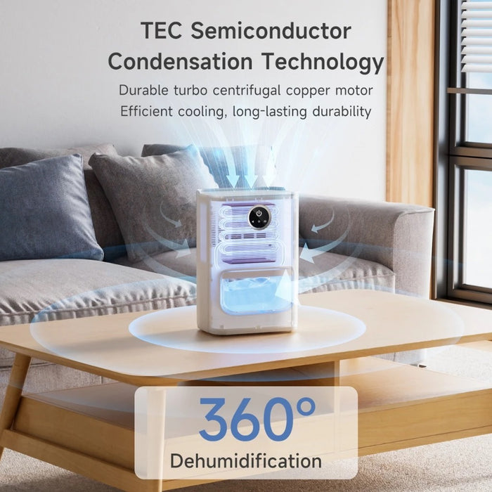 SINGLE-CORE SEMICONDUCTOR DEHUMIDIFIER 004-500ML/D-TANK 1L-WHITE