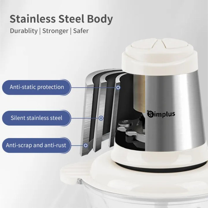 MEAT GRINDER 003 1.8L PLASTIC/METAL BLADE BE BS