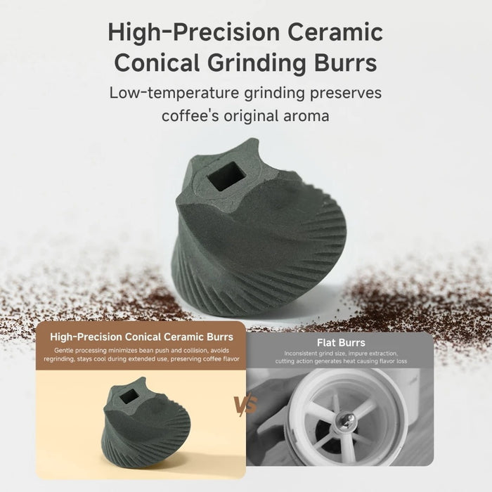 PORTABLE COFFEE BEAN GRINDER 005 38 GRIND SETTINGS USB