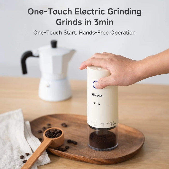 PORTABLE COFFEE BEAN GRINDER 005 38 GRIND SETTINGS USB