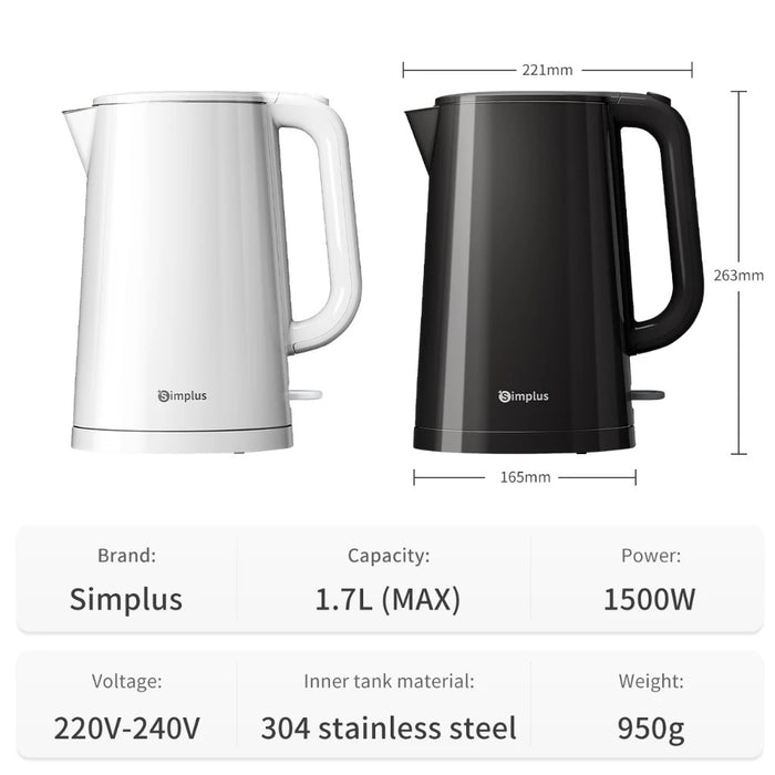 ELECTRIC KETTLE 007 1.7L WH