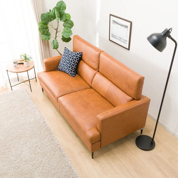 3P SOFA SATHERLA LEATHER-C2 BR