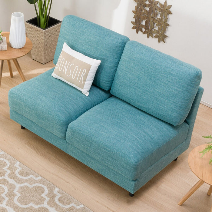 ARMLESS 2SEATER SOFA CA10 DR-TBL