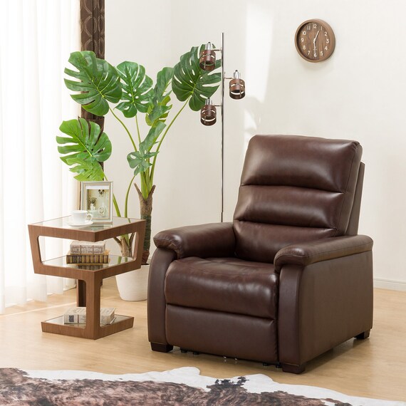 1 SEAT RECLINER SOFA N-BELIEVA BR TK-LEATHER