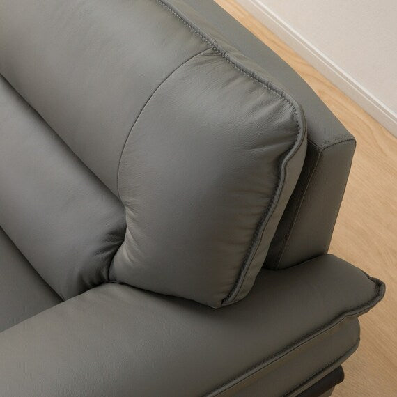 3P SOFA LOZO KD DGY LEATHER