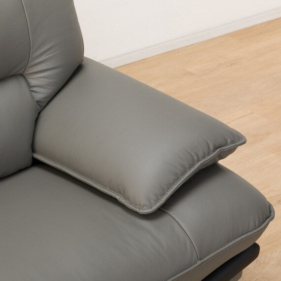 3P SOFA LOZO KD DGY LEATHER