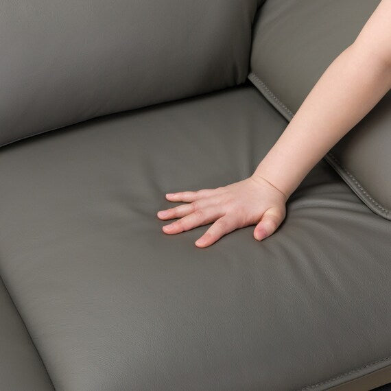 3P SOFA LOZO KD DGY LEATHER