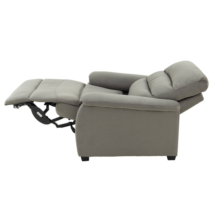 1SEAT ELECTRIC SOFA N-BELIEVA GY MICROFIBER