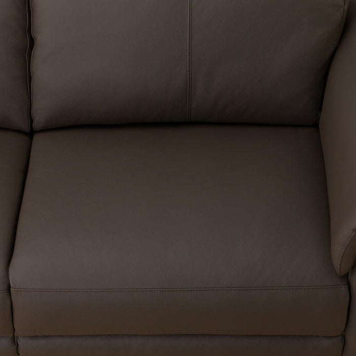 3S-SOFA LB07 LEATHER DBR