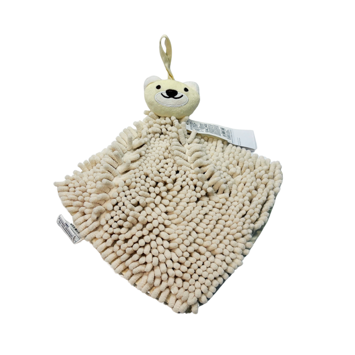CHENILLE HAND TOWEL BEAR BE C