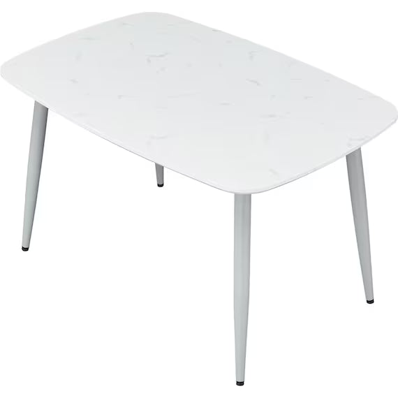 DINING TABLE 120/80 FY101 WH/LGY