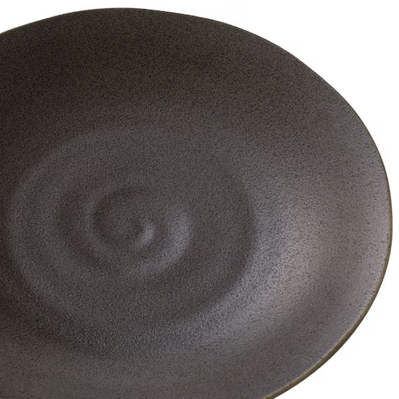 DEEP PLATE 23CM BK MINOYAKI