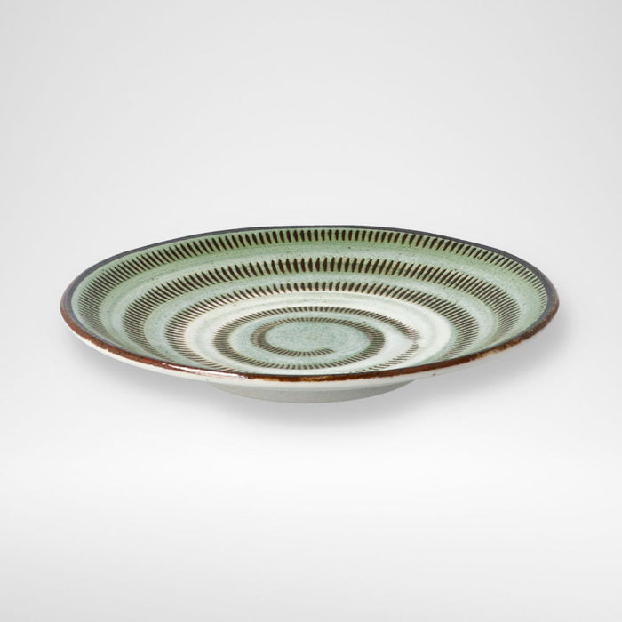 ULTRA LIGHTWEIGHT 18CM ROUND PLATE KARU:ECLE MIDORITOCHIRI