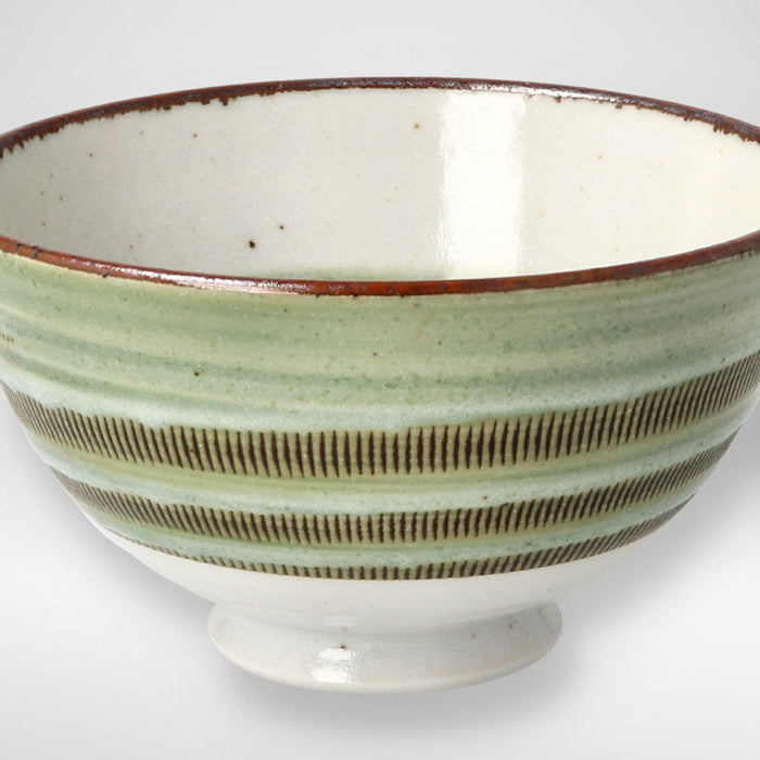 ULTRA LIGHTWEIGHT D11xH6CM RICE BOWL M KARU:ECLE MIDORITOCHIRI