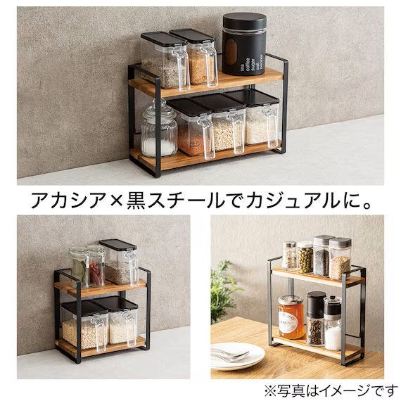 FOLDABLE ACACIA SEASONING RACK SY02