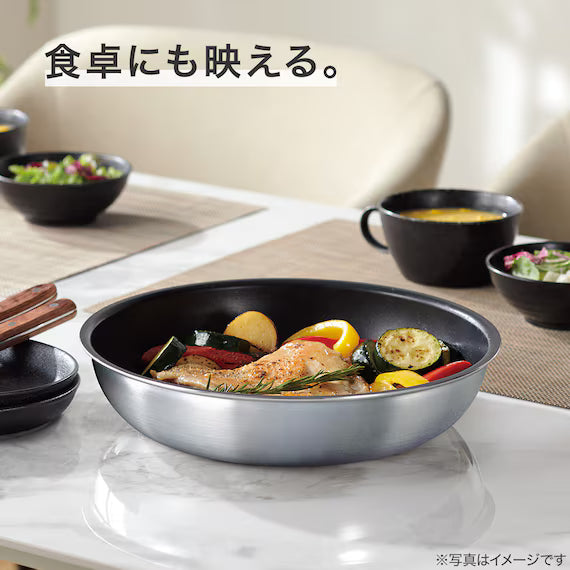 IH LIGHT POT&FRYPAN W/DETACHABLE HANDLE 7P SATIN TORERU3 KY047