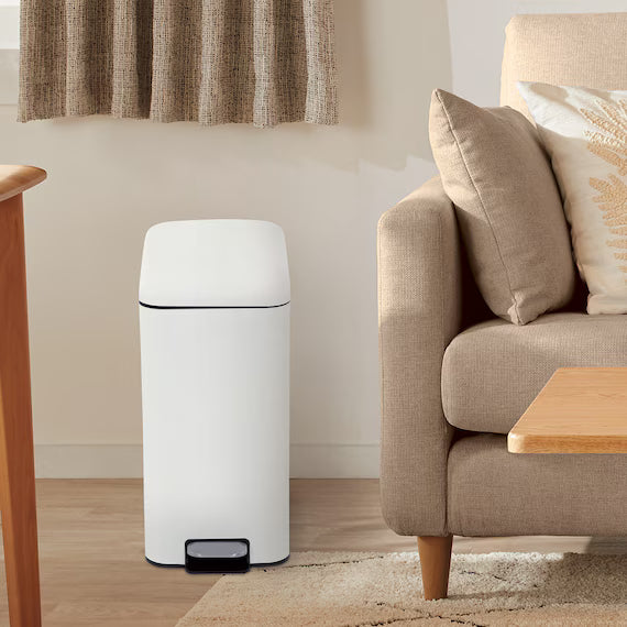 STEP TRASH CAN SLIM WITH SOFT-COLSE LID 20L WH