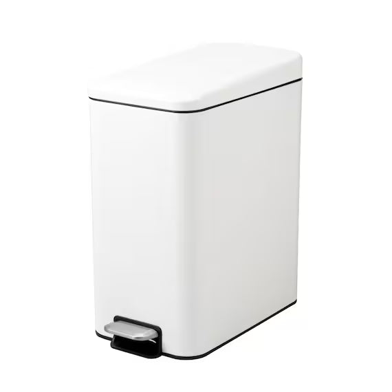 STEP TRASH CAN SLIM WITH SOFT-COLSE LID 20L WH