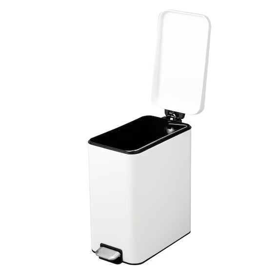 STEP TRASH CAN SLIM WITH SOFT-COLSE LID 20L WH