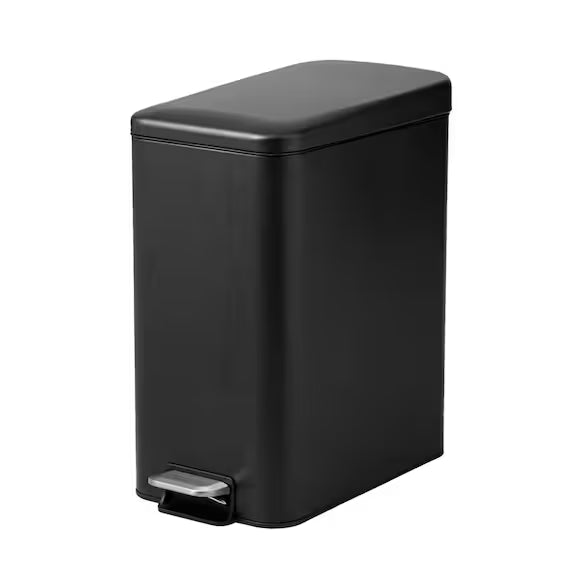 STEP TRASH CAN SLIM WITH SOFT-COLSE LID 20L BK